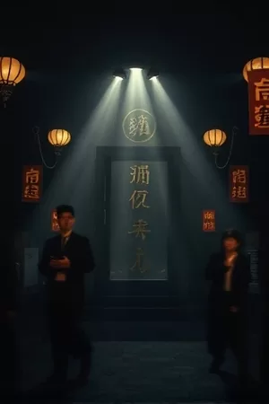 深夜书房里亮着一盏台灯的竖版封面海报，桌面摊开三本片单笔记